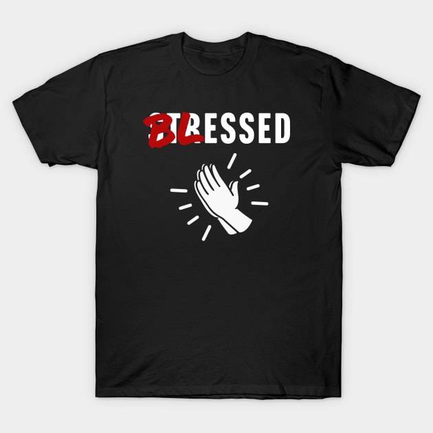 Blessed Not Stressed T-Shirt by TextTees